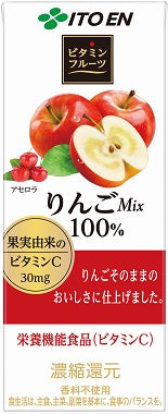 伊藤園　ビタミンフルーツ りんごMix 100％ 紙パック 200ml×24