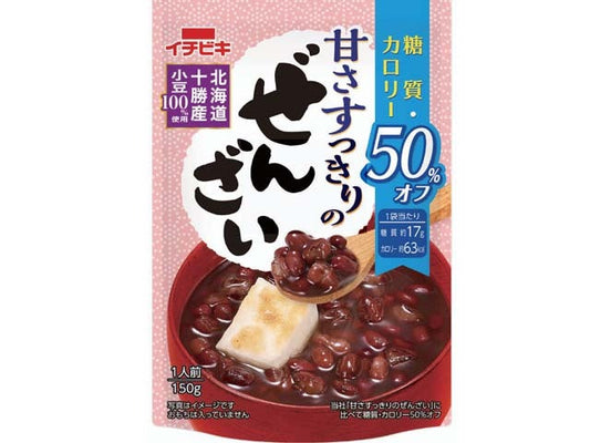 イチビキ 甘さすっきりの糖質カロリー５０％オフ ぜんざい 150gx10