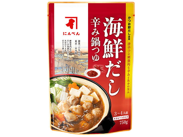 にんべん 海鮮だし辛み鍋つゆ 750g x12