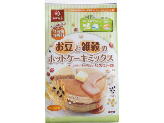 はくばく 豆と雑穀のホットケーキミックス 150gX2x6