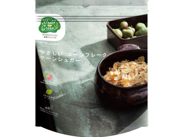 日本食品製造 Feel＆Greenやさしいコーンフレーク ケーンシュガー 140g x4