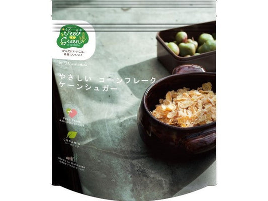 日本食品製造 Feel＆Greenやさしいコーンフレーク ケーンシュガー 140g x4