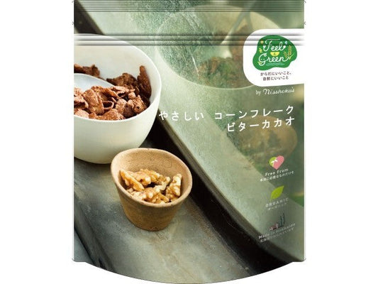 日本食品製造 Feel＆Greenやさしいコーンフレーク ビターカカオ 140g x4