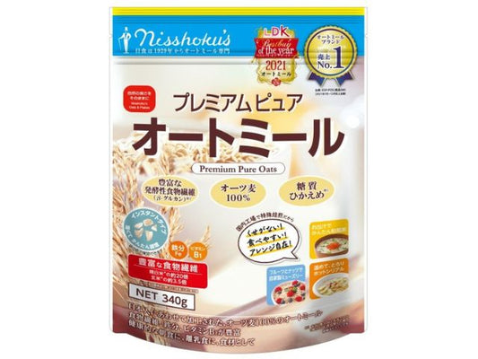 日本食品製造 プレミアムピュアオートミール 340gx4