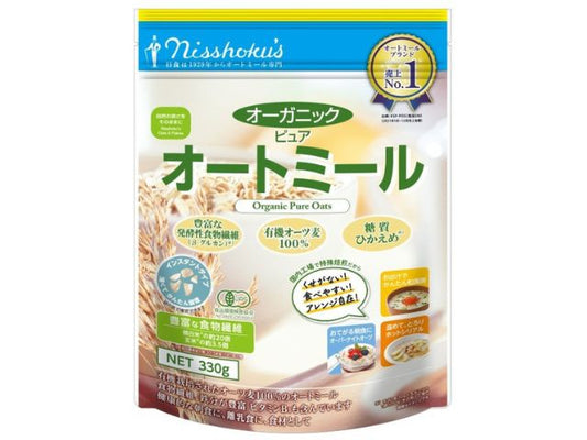 日本食品製造 オーガニック ピュア オートミール 330gx4