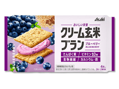アサヒ クリーム玄米ブラン ブルーベリー 72gx6