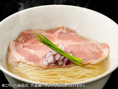 【冷凍発送　送料無料　自宅でも本物を啜る贅沢を】東京都　宍道湖しじみ中華蕎麦 琥珀 しじみ中華蕎麦×5