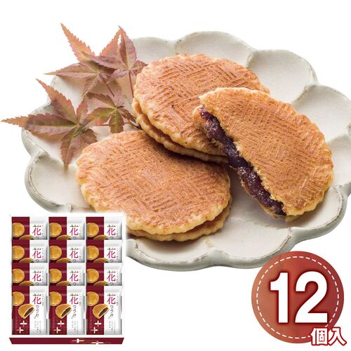 河内駿河屋 花つづみ 12個 FT-15 1207-053 / 常温 送料無料 せんべい 煎餅 ギフト 詰め合わせ セット