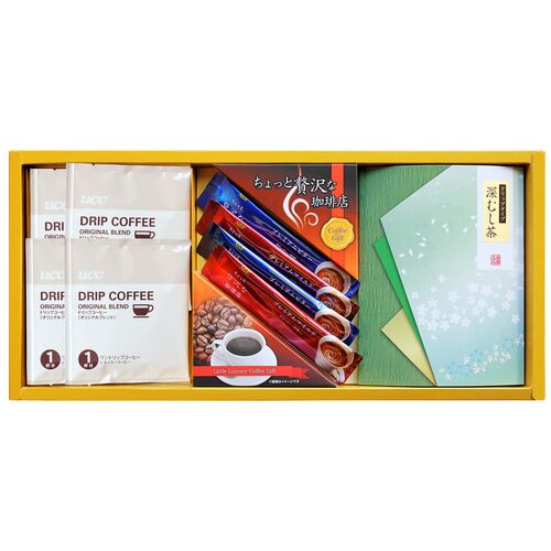 AGF・UCCコーヒー・ドリップ緑茶 A