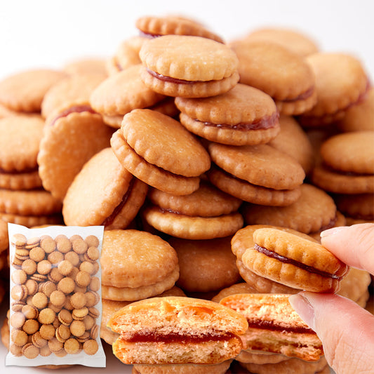 みんなに愛されるロングセラー商品!!【お徳用】いちごジャムサンドクッキー500ｇ×3