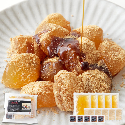 まるでわらび餅!!【お徳用】こんにゃくで作ったわらび餅130g×5袋（黒蜜・きなこ付き）×3