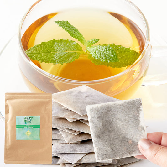 爽快感がお口の中を駆け抜ける！2種類のミントを使用☆ミントハーバルブレンドティー50包×3