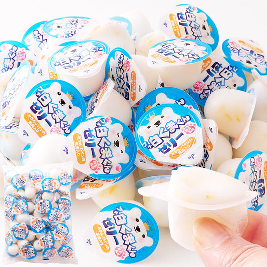 練乳風味のやさしい味わい。【お徳用】プチ白くまくんゼリー50個×3