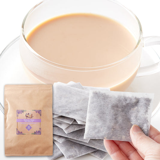 レンジで簡単！本格チャイをお手軽に！ マサラチャイスパイスブレンドティー30包×3